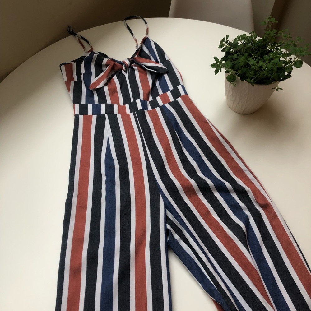 Striped jumpsuit